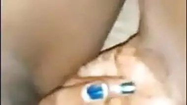 cute Indian girl fingering leak