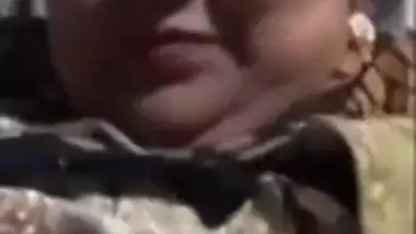 Huge boobs Pakistani milf sucking cock of her...