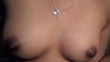 XXX Desi girl focuses camera on sexy small boobs in dark bathroom