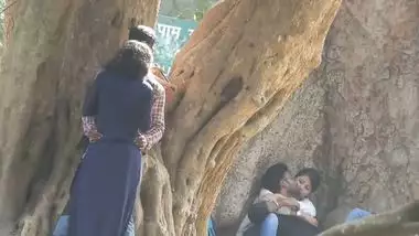 Indian college couples outdoor romance