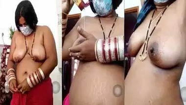 Naughty mature Indian housewife striptease show