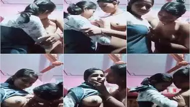 Real lesbian sisters crush on boob sucking