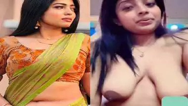 Bengali girl licking boobs with video call to lover