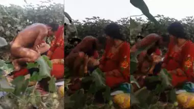 The farmer fucks a laborer on the far in front of his wife